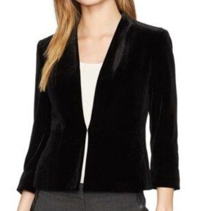 NWT Kasper Women’s Petite Velvet Blazer Black 10P
